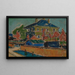 Villa i Dresden - Ernst Ludwig Kirchner — indrammet kunstværk på væggen
