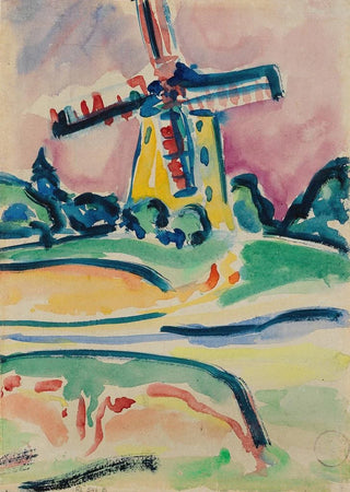 Ernst Ludwig Kirchner - Windmhle Eine Windmhle auf Fehmarn.webp