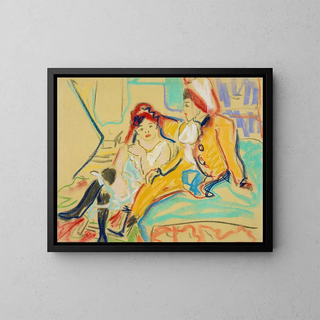 Ernst Ludwig Kirchner - Zwei Mdchen auf einem Divan.webp