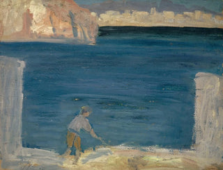 Ernst Schiess - At the Harbour of Palma de Mallorca.webp