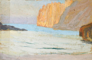 Ernst Schiess - Bay at the Sea with Rocks.webp