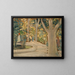 Muslimer i parken - Ernst Schiess — indrammet kunstværk på væggen