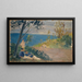 Sieste des gardes-frontières sur la plage - Ernst Schiess — indrammet kunstværk på væggen