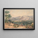 Vue du Liban d'après une gravure anglaise et un motif italianisant des montagnes Sabines - Ernst Welker — indrammet kunstværk på væggen