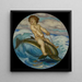 Erote maleri, der rider på en delfin - Franz von Stuck — indrammet kunstværk på væggen