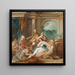 Esther ved sin toilette - Jean-François de Troy — indrammet kunstværk på væggen