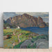 Reproduktion af maleriet Sommermaleri, Store Molla. Studie af Lofoten - Anna Boberg