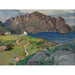 Reproduktion af maleriet Sommermaleri, Store Molla. Studie af Lofoten - Anna Boberg