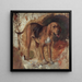 Studie af en blodhund - William Holman Hunt — indrammet kunstværk på væggen