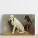 Reproduktion af maleriet Studie af to hunde - Rosa Bonheur