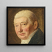 Studie til portrættet af forretningsmanden Schmidt - Christoffer Wilhelm Eckersberg — indrammet kunstværk på væggen