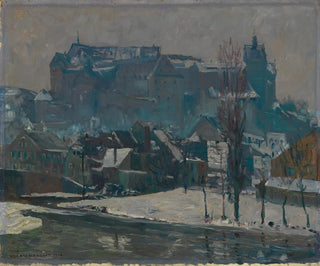 Eugen Bracht - Kolditz an der Mulde im Schnee.webp