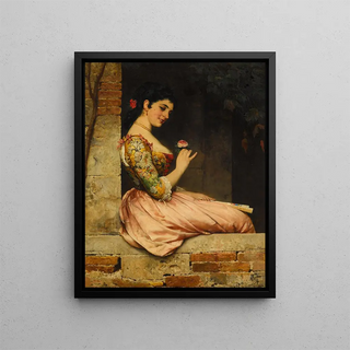 Eugen von Blaas - A Rose.webp