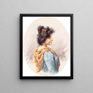 Eugen von Blaas - An Italian Beauty.webp