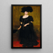 Portrait de Madame Lebreton - Eugen von Blaas — indrammet kunstværk på væggen