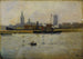 Bateaux dans le port - Eugène Chigot — visning af kunstværket