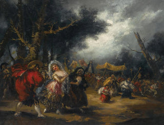 La Procession - Eugenio Lucas Villamil — visning af kunstværket