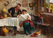La chiacchiera - Eugenio Zampighi — visning af kunstværket