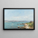 Antibes, bugten - Eugène Boudin — indrammet kunstværk på væggen