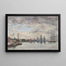 Anvers, både på Schelde - Eugène Boudin — indrammet kunstværk på væggen