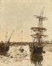 Avant-port de Trouville - Eugène Boudin — visning af kunstværket