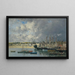 Bateaux ancrés dans le port de Portrieux - Eugène Boudin — indrammet kunstværk på væggen