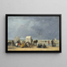 maleriet L'heure du bain à Deauville - Eugène Boudin — indrammet kunstværk på væggen