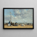 Plage à Trouville - Eugène Boudin — indrammet kunstværk på væggen