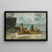 Berck, stranden - Eugène Boudin — indrammet kunstværk på væggen