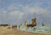 Berck L'appareillage des barques - Eugène Boudin — visning af kunstværket