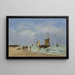Berck L'appareillage des barques - Eugène Boudin — indrammet kunstværk på væggen