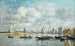 Camaret, havnen - Eugène Boudin — visning af kunstværket