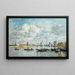 Camaret, havnen - Eugène Boudin — indrammet kunstværk på væggen