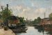 Canal à Rotterdam - Eugène Boudin — visning af kunstværket