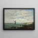 Côte de Bretagne - Eugène Boudin — indrammet kunstværk på væggen