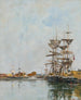 Deauville Le Bassin - Eugène Boudin — visning af kunstværket