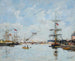 Deauville-maleri, bassin Mare Haute - Eugène Boudin — visning af kunstværket