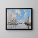 Deauville, havnen - Eugène Boudin — indrammet kunstværk på væggen