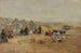 Deauville Strandscene - Eugène Boudin — visning af kunstværket