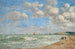 Deauville, den stigende tide ved stranden - Eugène Boudin — visning af kunstværket