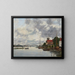 Pont de Dordrecht sur la Meuse - Eugène Boudin — indrammet kunstværk på væggen
