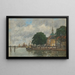 Dordrecht-maleri, en havnepromenade - Eugène Boudin — indrammet kunstværk på væggen