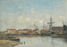Dunkerque den gamle havn - Eugène Boudin — visning af kunstværket