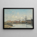 Dunkerque den gamle havn - Eugène Boudin — indrammet kunstværk på væggen