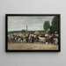 Foire i Bretagne - Eugène Boudin — indrammet kunstværk på væggen