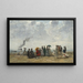 Figurer på stranden - Eugène Boudin — indrammet kunstværk på væggen
