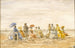 Figurer på Trouville-stranden - Eugène Boudin — visning af kunstværket