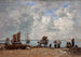 fiskerkvinder ved havet - Eugène Boudin — visning af kunstværket