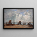 fiskerkvinder ved havet - Eugène Boudin — indrammet kunstværk på væggen