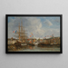 Fête i Honfleur-bassinet - Eugène Boudin — indrammet kunstværk på væggen